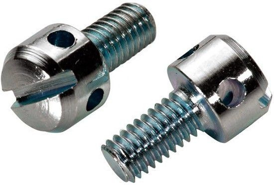 DIN 404 Винт с цилиндрической головкой с отверстиями, цинк