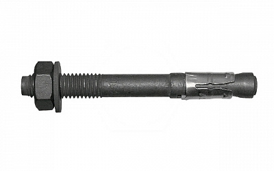 Анкер-болт с гайкой и шайбой по DIN 125A (горячеоцинкованная сталь)  АМТ