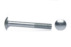 Болт мебельный с усом оцинкованный DIN 607