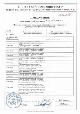 Сертификат на Шуруп ГОСТ 1145-80 оптом 4